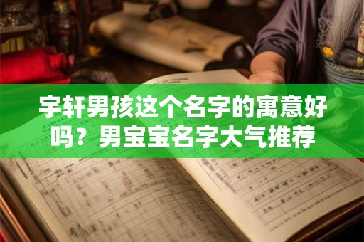 宇轩男孩这个名字的寓意好吗？男宝宝名字大气推荐