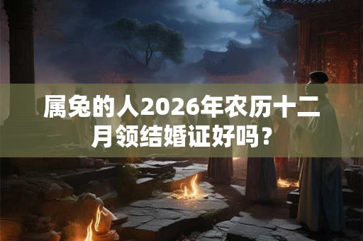 属兔的人2026年农历十二月领结婚证好吗？