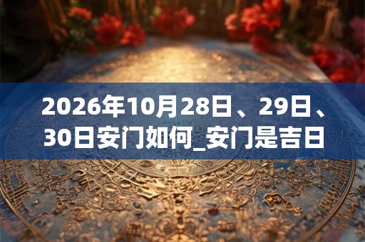 2026年10月28日、29日、30日安门如何_安门是吉日吗 2026年10月28日、29日、30日安门如何_安门是吉日吗