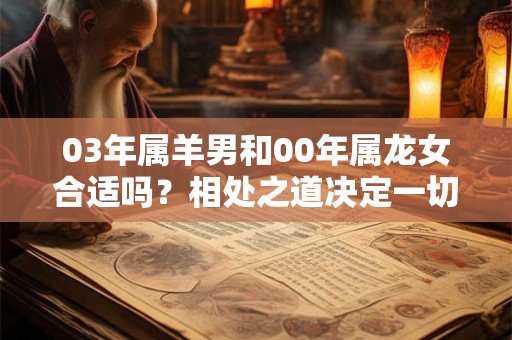03年属羊男和00年属龙女合适吗？相处之道决定一切！