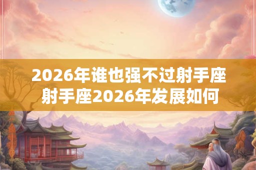 2026年谁也强不过射手座 射手座2026年发展如何