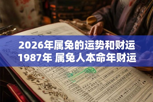 2026年属兔的运势和财运1987年 属兔人本命年财运好吗