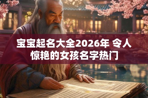 宝宝起名大全2026年 令人惊艳的女孩名字热门