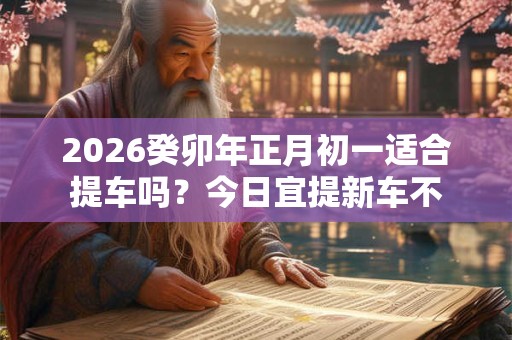 2026癸卯年正月初一适合提车吗?今日宜提新车不 2026癸卯年正月初一适合提车吗?今日宜提新车不