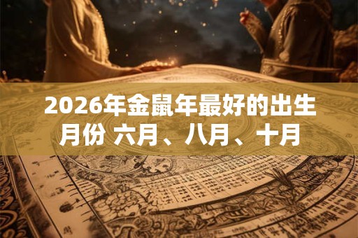 2026年金鼠年最好的出生月份 六月、八月、十月