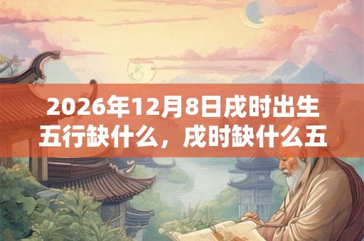 2026年12月8日戌时出生五行缺什么，戌时缺什么五行