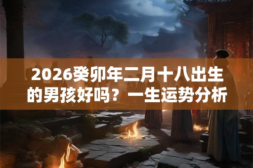 2026癸卯年二月十八出生的男孩好吗？一生运势分析