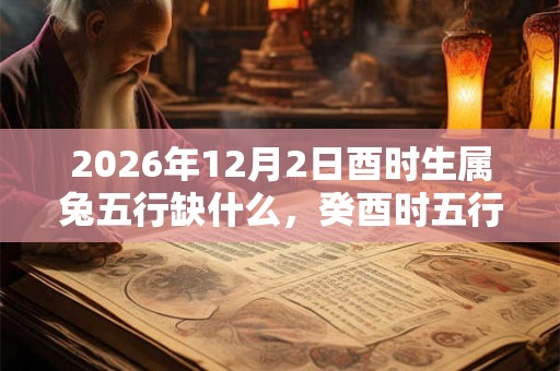 2026年12月2日酉时生属兔五行缺什么,癸酉时五行缺什么 2026年12月2日酉时生属兔五行缺什么,癸酉时五行缺什么