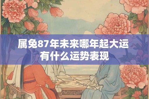 属兔87年未来哪年起大运 有什么运势表现 属兔87年未来哪年起大运 有什么运势表现