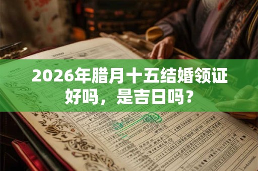 2026年腊月十五结婚领证好吗,是吉日吗? 2026年腊月十五结婚领证好吗,是吉日吗?