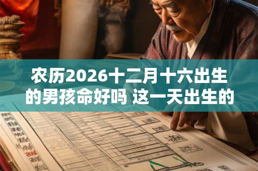 农历2026十二月十六出生的男孩命好吗 这一天出生的男孩命很好
