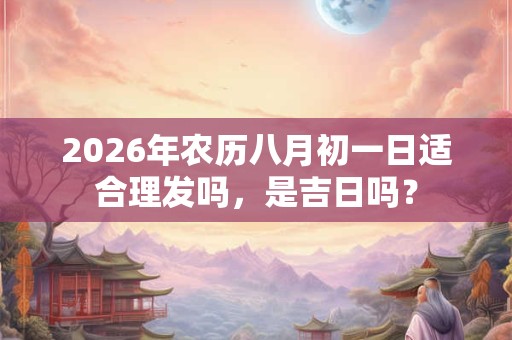 2026年农历八月初一日适合理发吗，是吉日吗？