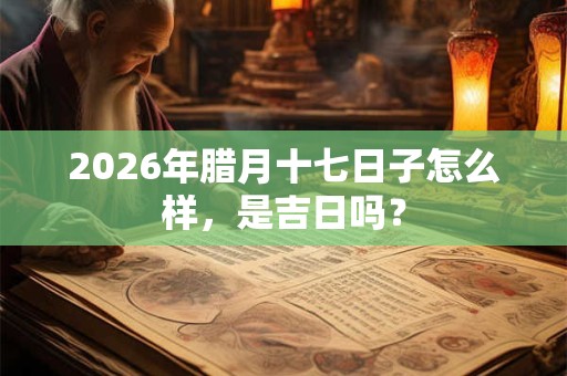 2026年腊月十七日子怎么样，是吉日吗？