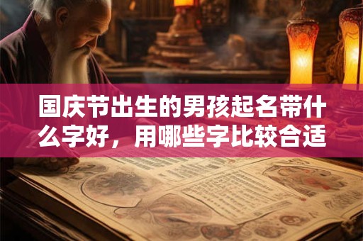 国庆节出生的男孩起名带什么字好，用哪些字比较合适