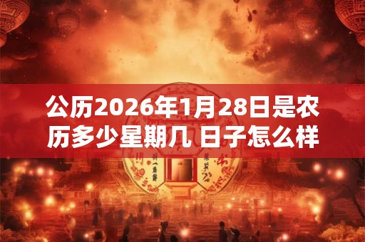 公历2026年1月28日是农历多少星期几 日子怎么样