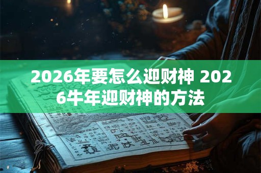 2026年要怎么迎财神 2026牛年迎财神的方法
