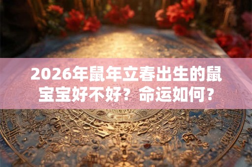 2026年鼠年立春出生的鼠宝宝好不好？命运如何？