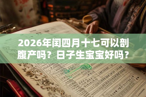2026年闰四月十七可以剖腹产吗？日子生宝宝好吗？