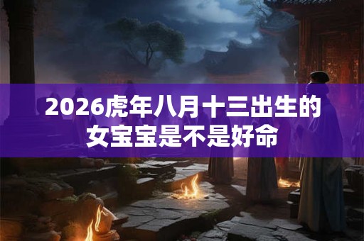 2026虎年八月十三出生的女宝宝是不是好命