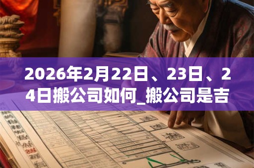 2026年2月22日、23日、24日搬公司如何_搬公司是吉日吗