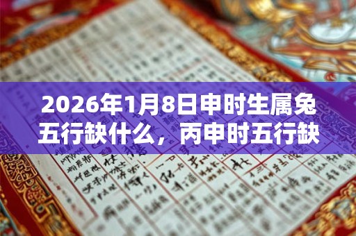 2026年1月8日申时生属兔五行缺什么，丙申时五行缺什么