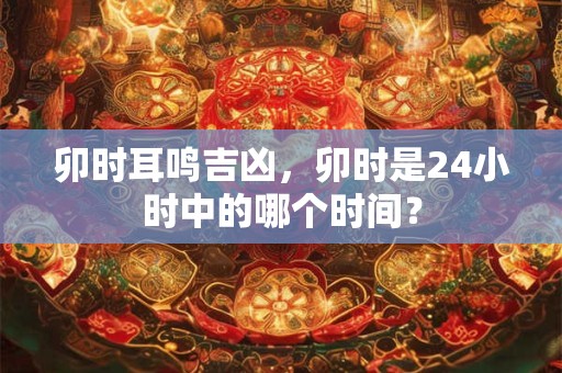 卯时耳鸣吉凶，卯时是24小时中的哪个时间？