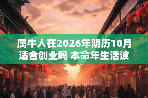 属牛人在2026年阴历10月适合创业吗 本命年生活波折多