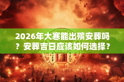 2026年大寒能出殡安葬吗?安葬吉日应该如何选择? 2026年大寒能出殡安葬吗?安葬吉日应该如何选择?