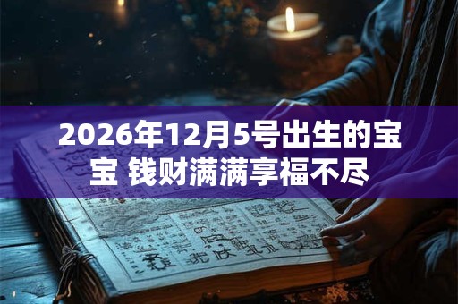 2026年12月5号出生的宝宝 钱财满满享福不尽 2026年12月5号出生的宝宝 钱财满满享福不尽