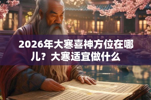 2026年大寒喜神方位在哪儿?大寒适宜做什么 2026年大寒喜神方位在哪儿?大寒适宜做什么