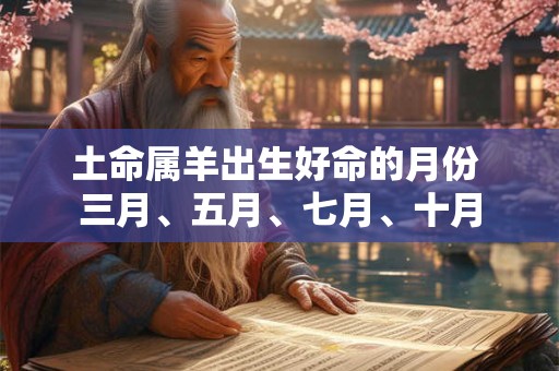 土命属羊出生好命的月份 三月、五月、七月、十月