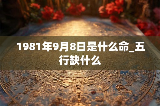 1981年9月8日是什么命_五行缺什么