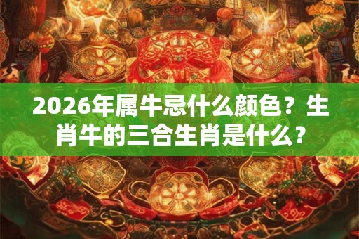2026年属牛忌什么颜色？生肖牛的三合生肖是什么？