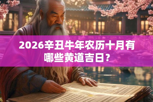2026辛丑牛年农历十月有哪些黄道吉日? 2026辛丑牛年农历十月有哪些黄道吉日?
