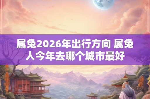 属兔2026年出行方向 属兔人今年去哪个城市最好 属兔2026年出行方向 属兔人今年去哪个城市最好