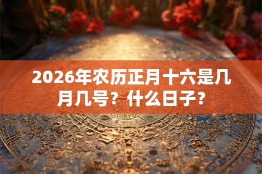 2026年农历正月十六是几月几号？什么日子？