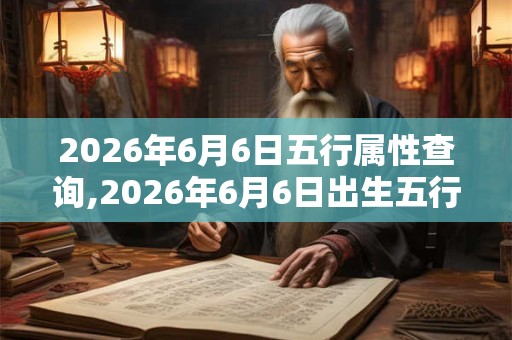 2026年6月6日五行属性查询,2026年6月6日出生五行属什么