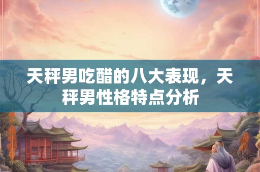 天秤男吃醋的八大表现,天秤男性格特点分析 天秤男吃醋的八大表现,天秤男性格特点分析