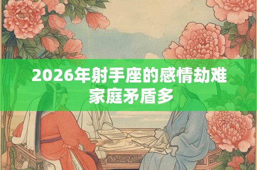 2026年射手座的感情劫难 家庭矛盾多
