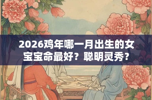 2026鸡年哪一月出生的女宝宝命最好？聪明灵秀？