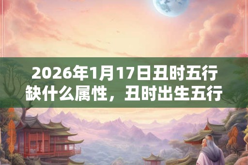 2026年1月17日丑时五行缺什么属性，丑时出生五行缺什么