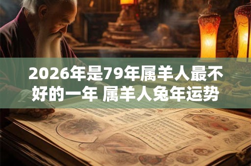 2026年是79年属羊人最不好的一年 属羊人兔年运势怎样 2026年是79年属羊人最不好的一年 属羊人兔年运势怎样