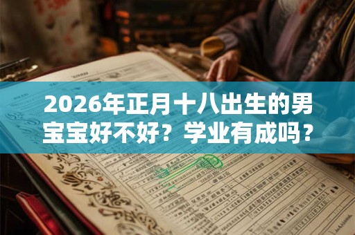 2026年正月十八出生的男宝宝好不好？学业有成吗？