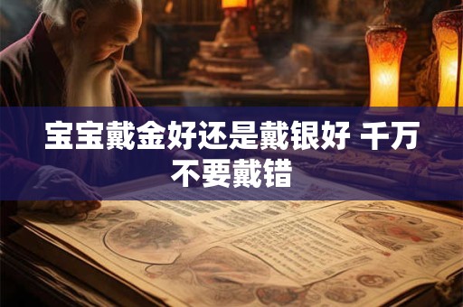 宝宝戴金好还是戴银好 千万不要戴错