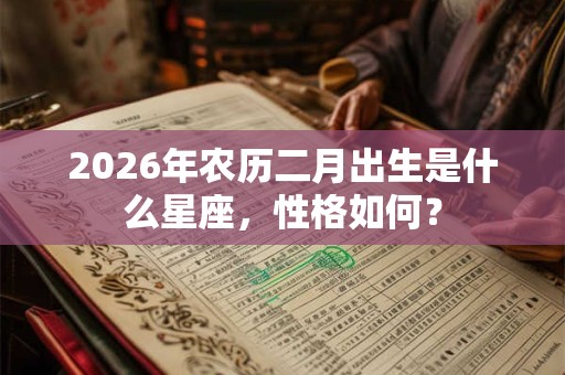2026年农历二月出生是什么星座，性格如何？
