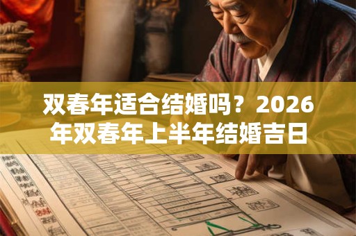 双春年适合结婚吗？2026年双春年上半年结婚吉日