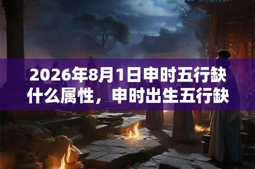 2026年8月1日申时五行缺什么属性，申时出生五行缺什么