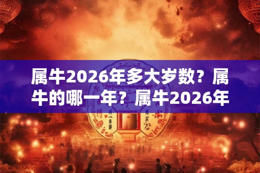 属牛2026年多大岁数?属牛的哪一年?属牛2026年的运势 属牛2026年多大岁数?属牛的哪一年?属牛2026年的运势