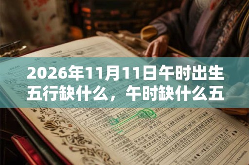 2026年11月11日午时出生五行缺什么，午时缺什么五行