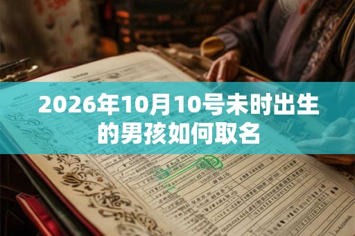 2026年10月10号未时出生的男孩如何取名